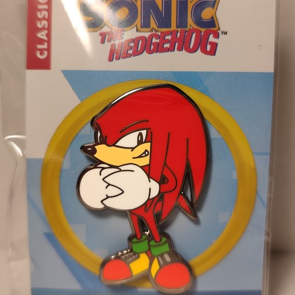 Knuckles The Echidna Enamel Pin Sonic the Hedgehog Official Collectible Brooch - Picture 1 of 3
